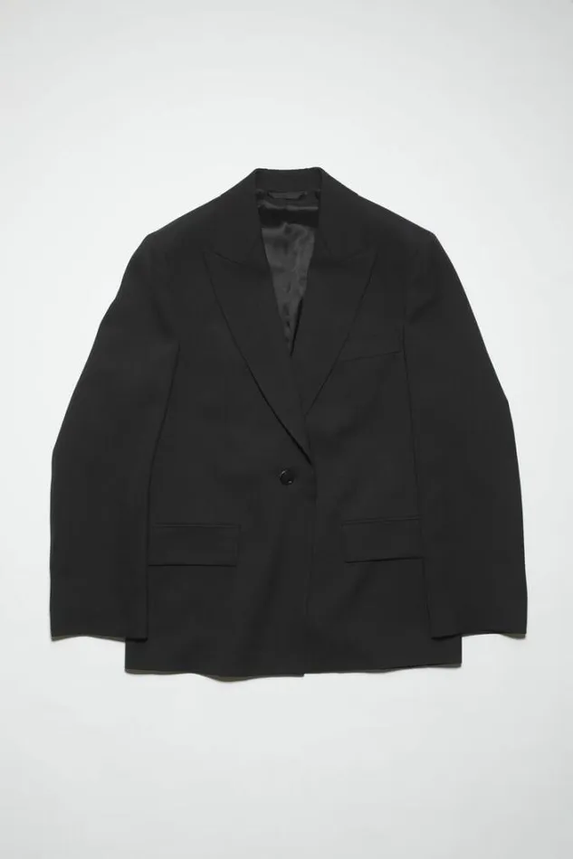 Acne Studios Outerwear Woman Singlebreasted Jacket Black