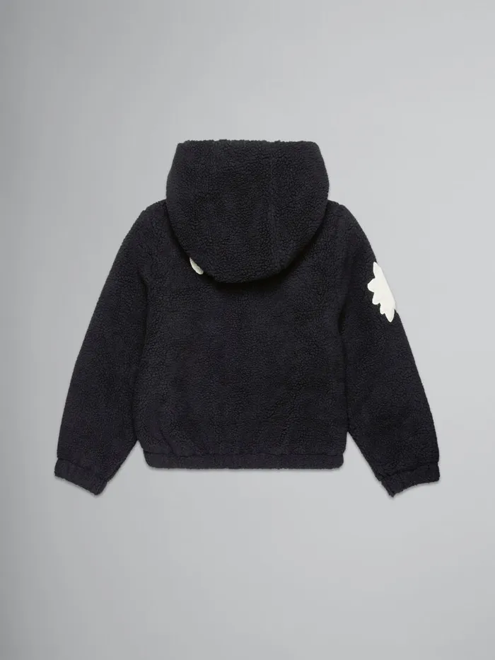 Black Teddy Jacket With Stars Kids Marni