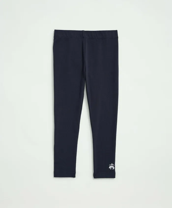 Bottoms Kids Brooks Brothers Girls Cotton Blend Leggings Navy