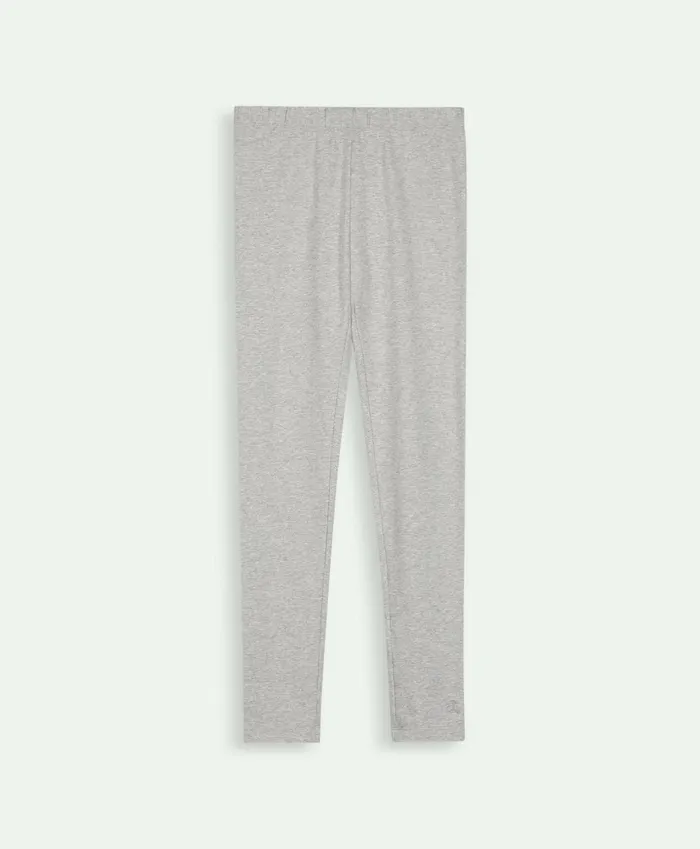 Bottoms Kids Brooks Brothers Girls Stretch Cotton Leggings Heather Grey
