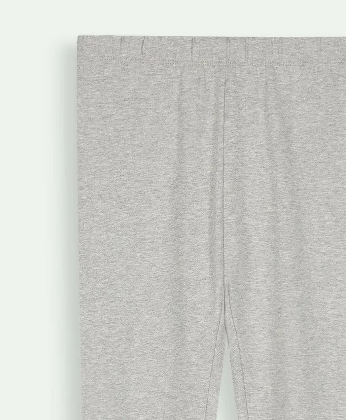 Bottoms Kids Brooks Brothers Girls Stretch Cotton Leggings Heather Grey