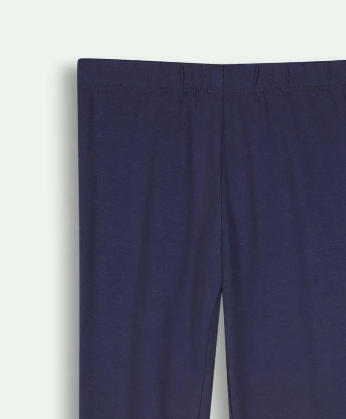 Bottoms Kids Brooks Brothers Girls Stretch Cotton Leggings Navy