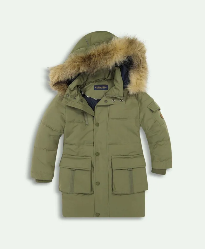 Coats andamp Jackets Kids Brooks Brothers Boys Parka Jacket Olive