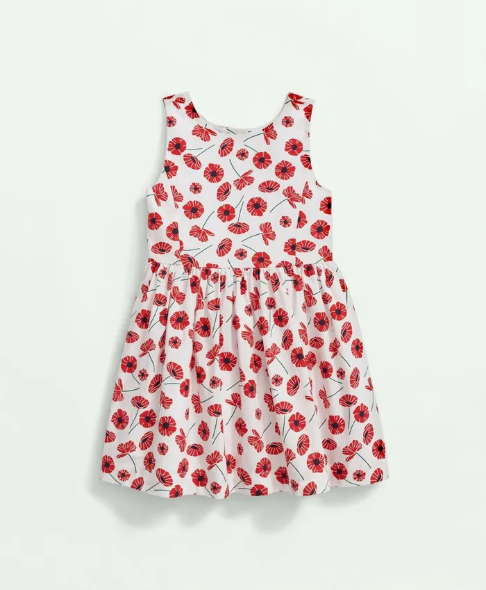 Dresses Kids Brooks Brothers Girls Cotton Poppy Print Fit andamp Flare Dress Red Dresses Kids Brooks Brothers Girls Cotton Poppy Print Fit andamp Flare Dress Red