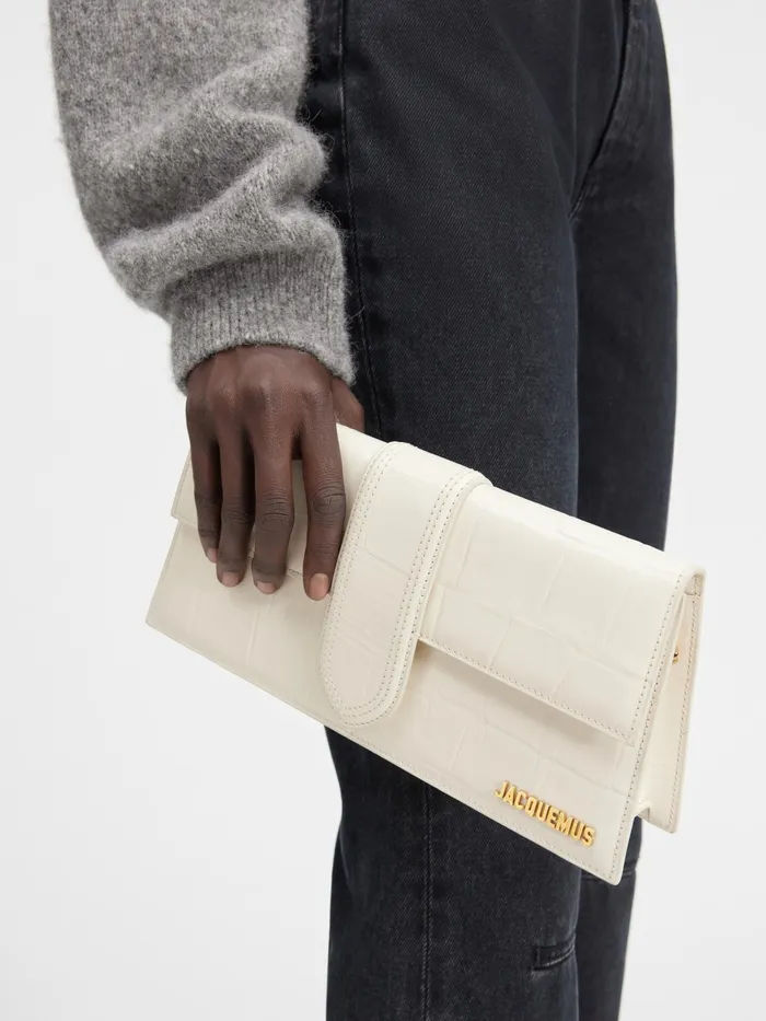 JACQUEMUS Bambinos Long Flap Bag Light Ivory 8211 Women