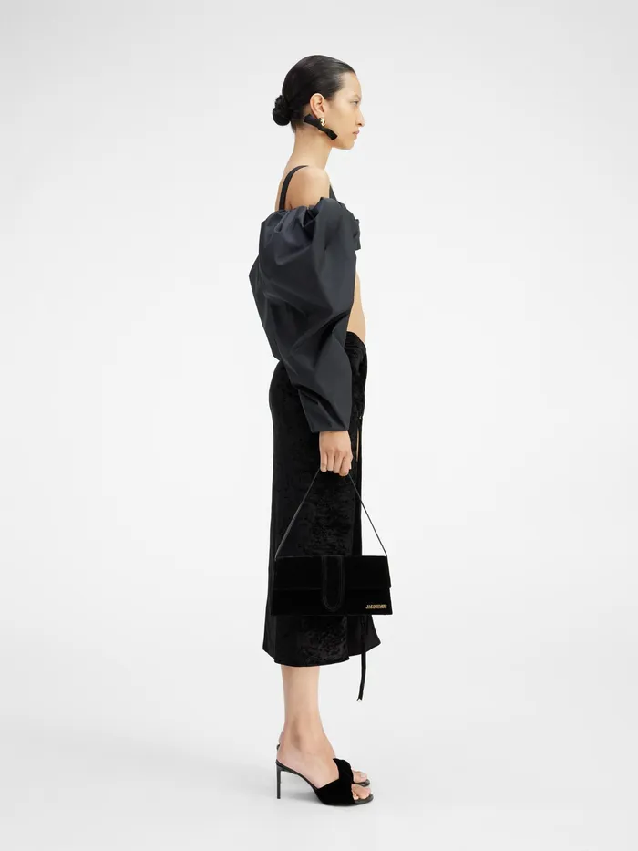 JACQUEMUS Dresses and Skirts Slit Sarong Skirt Black 8211 Women