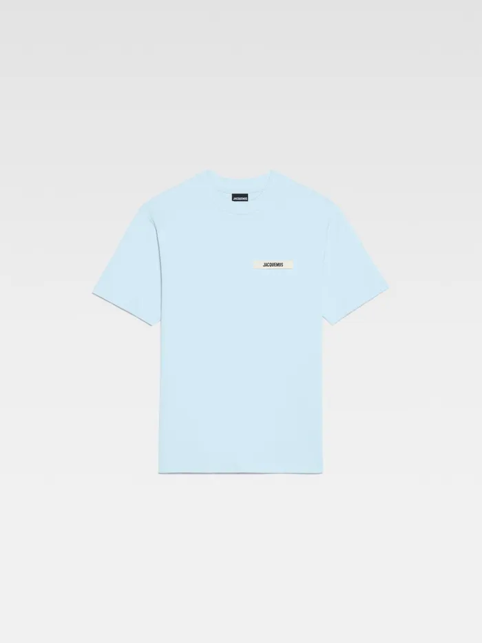 JACQUEMUS Tshirts Grosgrain Logo TShirt Light Blue 8211 Men