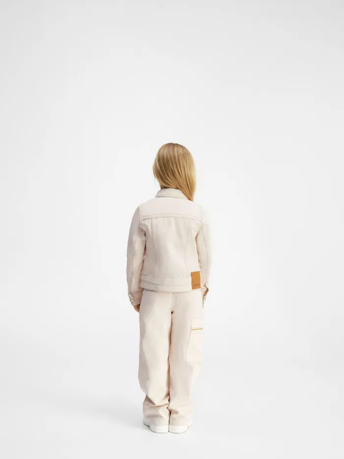 JACQUEMUS Tops Denim Jacket Offwhite 8211 Kids