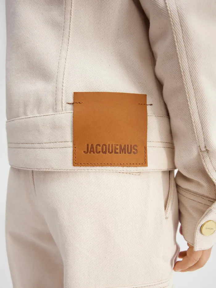 JACQUEMUS Tops Denim Jacket Offwhite 8211 Kids