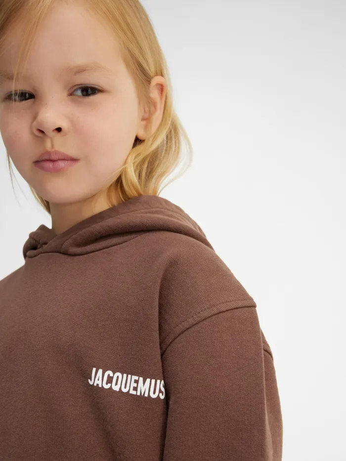 JACQUEMUS Tops Hoodie Dark Brown 8211 Kids