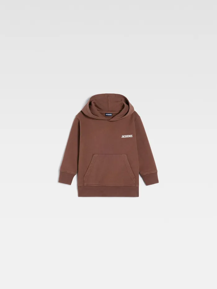 JACQUEMUS Tops Hoodie Dark Brown 8211 Kids