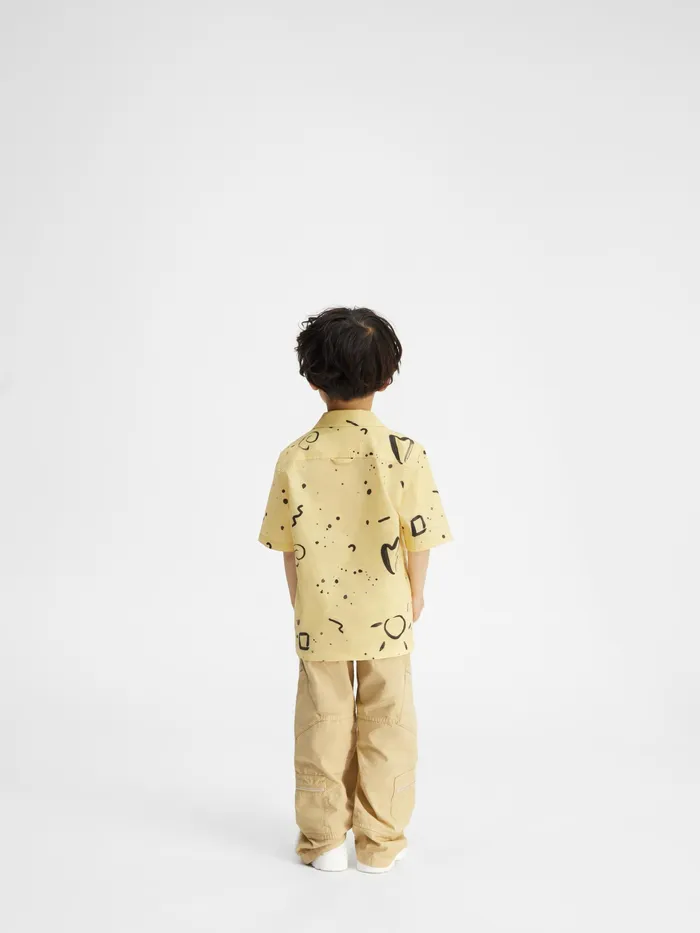 JACQUEMUS Tops InkPrinted ShortSleeve Shirt Print Summer Kids 8211 Kids