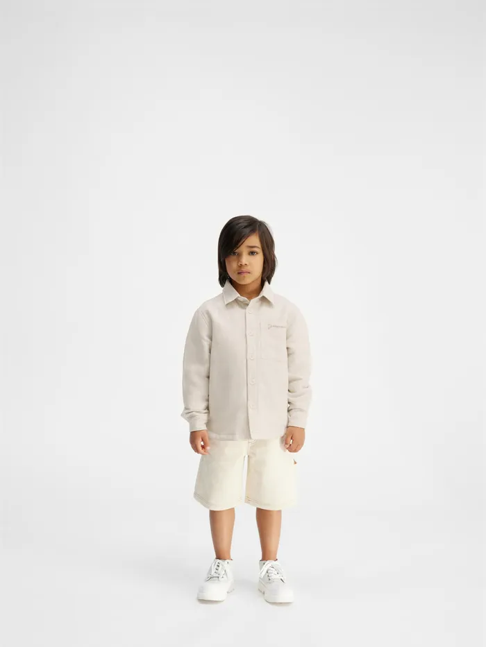 JACQUEMUS Tops Overshirt Doudoune Light Beige 8211 Kids