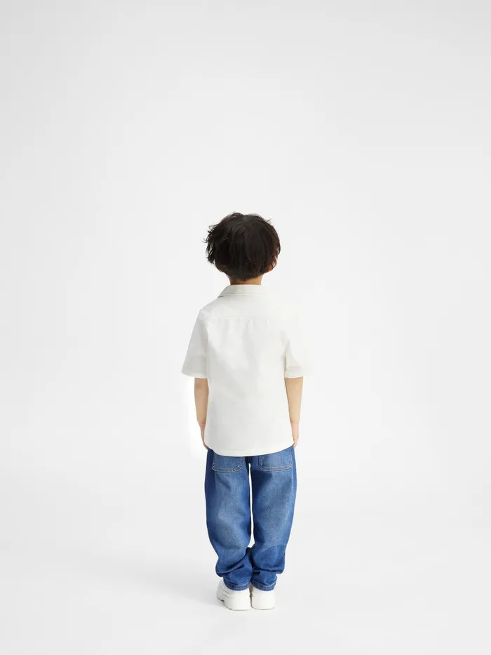 JACQUEMUS Tops ShortSleeved Shirt White 8211 Kids