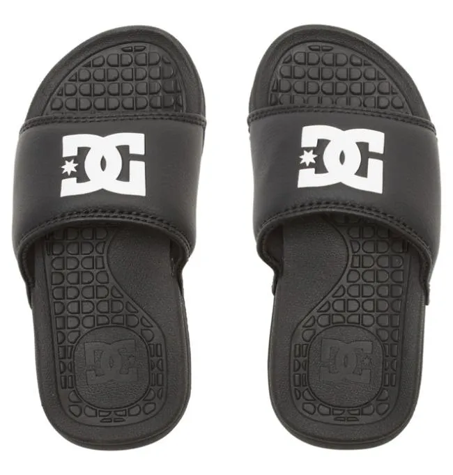 Kids Slides DC Kids039 Bolsa Slides BlackWhite Kids Slides DC Kids039 Bolsa Slides BlackWhite