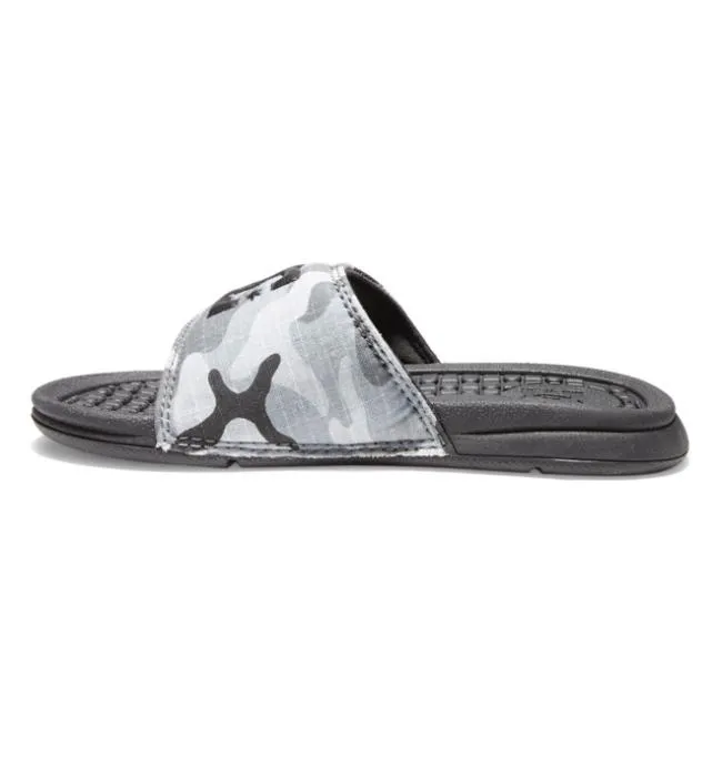 Kids Slides DC Kids039 Bolsa Slides Grey Camo Kids Slides DC Kids039 Bolsa Slides Grey Camo