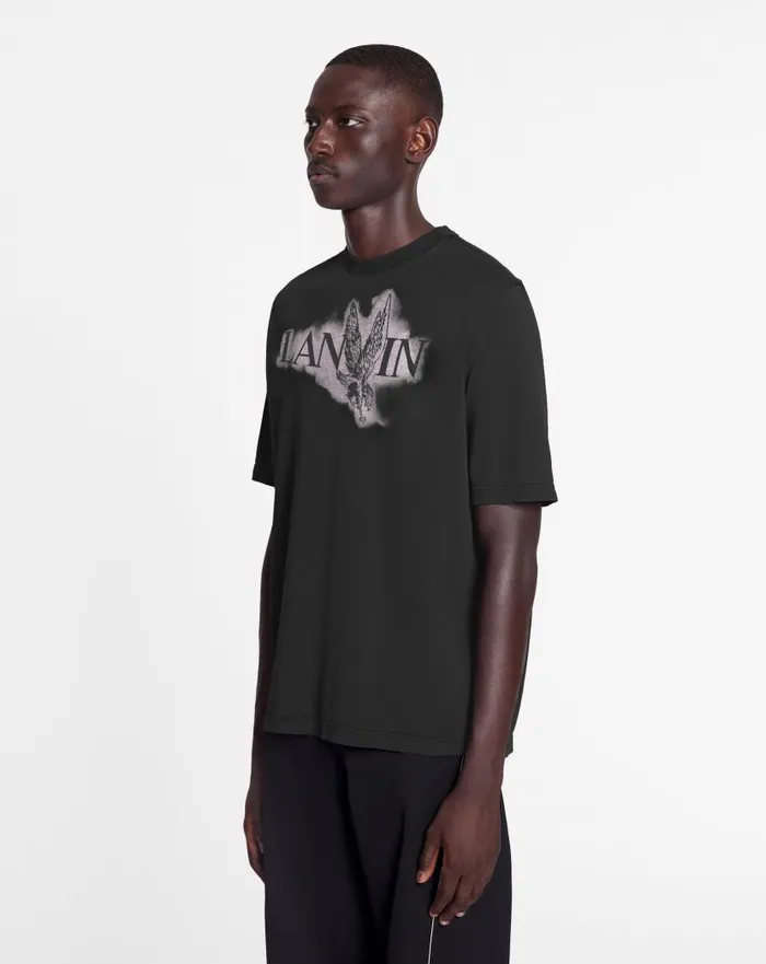 Men Lanvin Tshirts and Polos Lanvin X Future Classic Eagle Print Tshirt Black Men Lanvin Tshirts and Polos Lanvin X Future Classic Eagle Print Tshirt Black