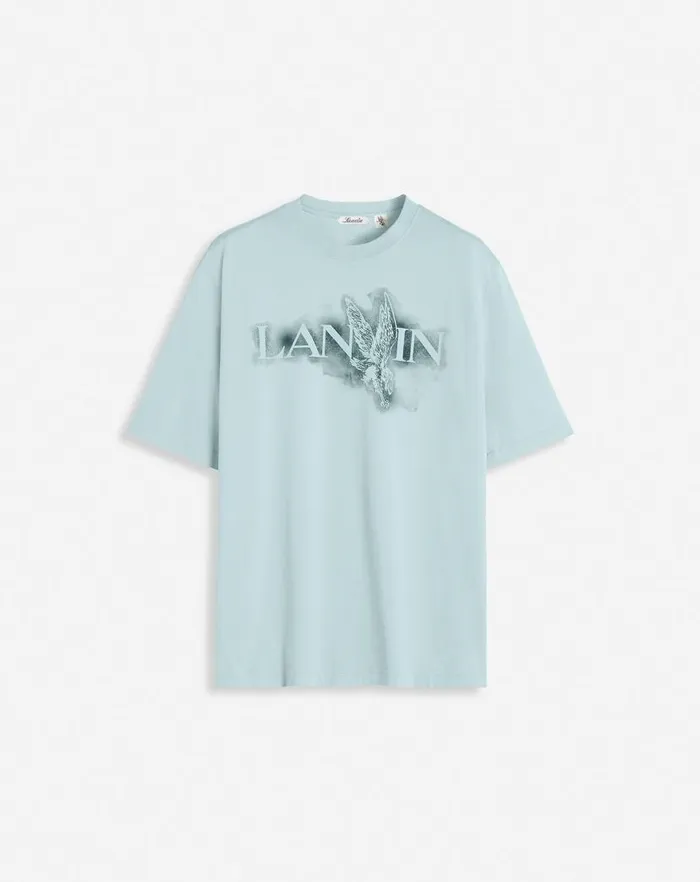 Men Lanvin Tshirts and Polos Lanvin X Future Classic Eagle Print Tshirt Lanvin Blue Men Lanvin Tshirts and Polos Lanvin X Future Classic Eagle Print Tshirt Lanvin Blue