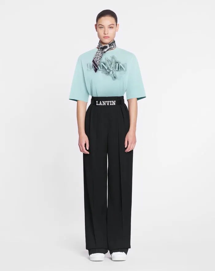 Men Lanvin Tshirts and Polos Lanvin X Future Classic Eagle Print Tshirt Lanvin Blue Men Lanvin Tshirts and Polos Lanvin X Future Classic Eagle Print Tshirt Lanvin Blue