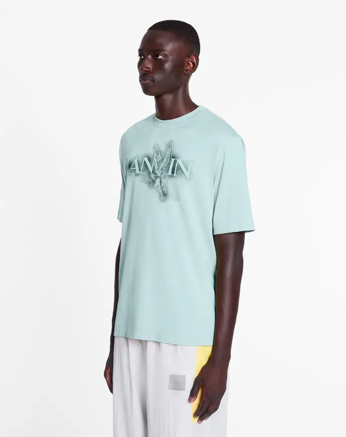Men Lanvin Tshirts and Polos Lanvin X Future Classic Eagle Print Tshirt Lanvin Blue Men Lanvin Tshirts and Polos Lanvin X Future Classic Eagle Print Tshirt Lanvin Blue
