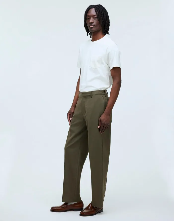 Men Pants Madewell CottonWool Blend Trousers