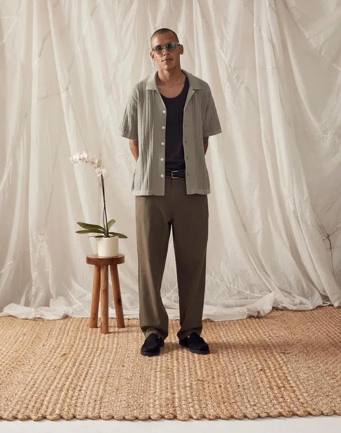 Men Pants Madewell CottonWool Blend Trousers