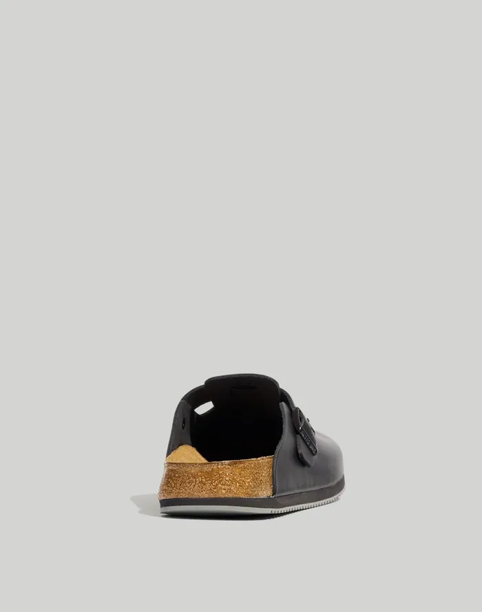 Men Sandals Madewell Birkenstock Boston Grip Leather Clogs