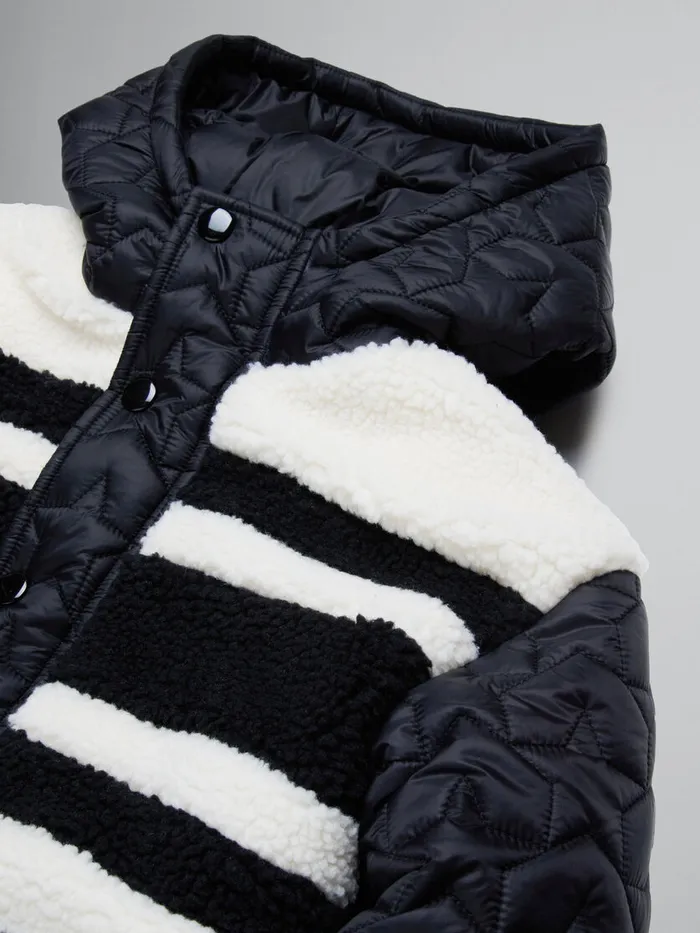 Padded Jacket With Stars And Teddy Inserts Kids Marni