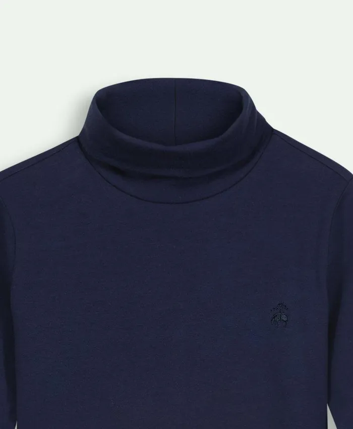 Polos TShirts andamp Sweats Kids Brooks Brothers Boys Stretch Cotton Turtleneck Navy