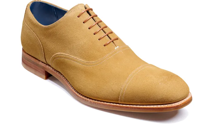 Pullman 8211 Biscotto Suede Mens Barker Shoes Oxfords