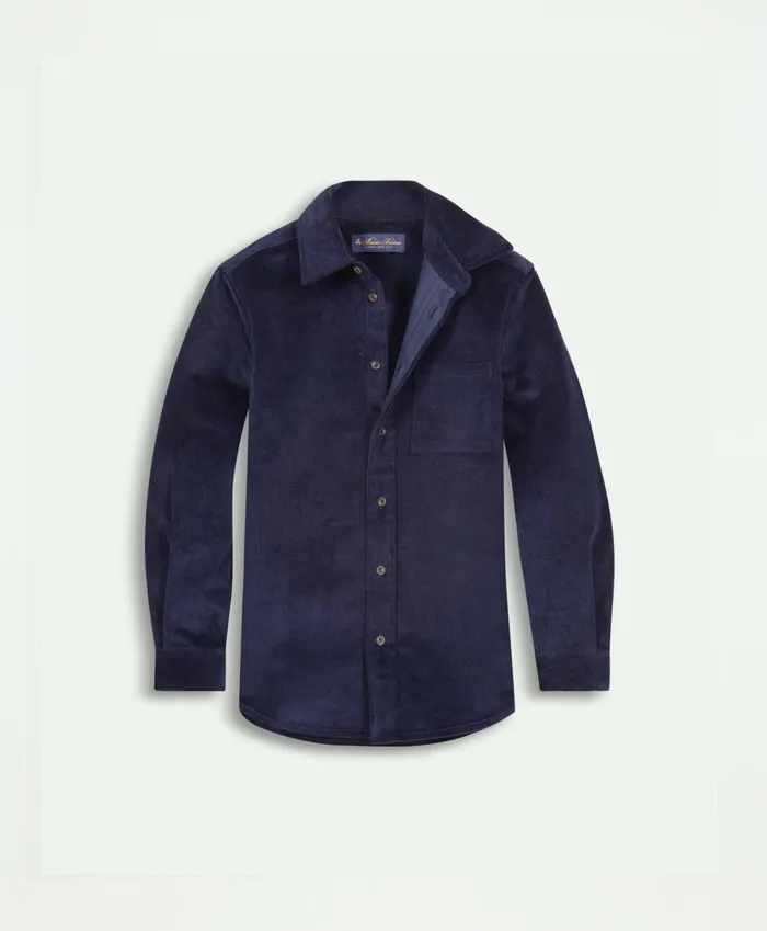 Shirts Kids Brooks Brothers Boys Cotton Corduroy Shirt Jacket Navy