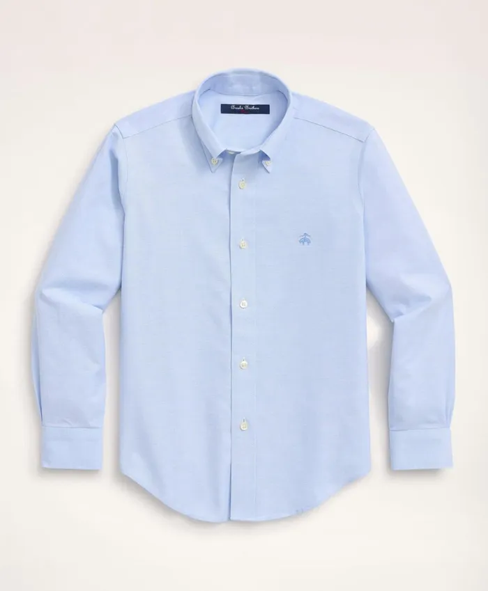 Shirts Kids Brooks Brothers Boys NonIron Stretch Cotton Oxford Sport Shirt Light Blue Shirts Kids Brooks Brothers Boys NonIron Stretch Cotton Oxford Sport Shirt Light Blue