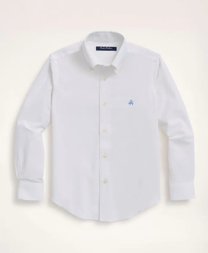 Shirts Kids Brooks Brothers Boys NonIron Stretch Cotton Oxford Sport Shirt White Shirts Kids Brooks Brothers Boys NonIron Stretch Cotton Oxford Sport Shirt White