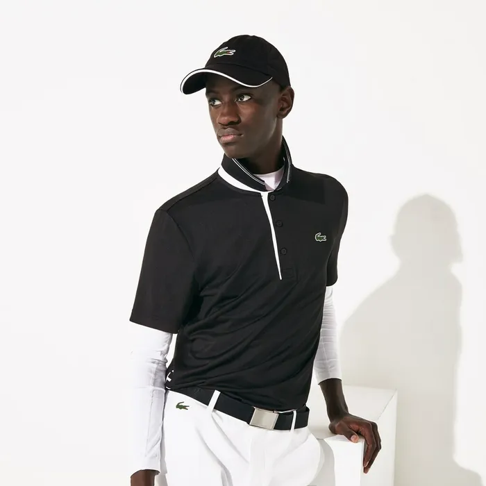 SPORT Breathable Piqu Golf Cap BlackWhite Mens Lacoste Caps and Hats Outlet Factory SPORT Breathable Piqu Golf Cap BlackWhite Mens Lacoste Caps and Hats Outlet Factory