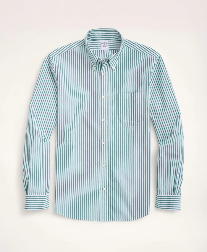 Sport Shirts Men Brooks Brothers Big andamp Tall Friday Shirt Poplin Bengal Stripe Green Sport Shirts Men Brooks Brothers Big andamp Tall Friday Shirt Poplin Bengal Stripe Green