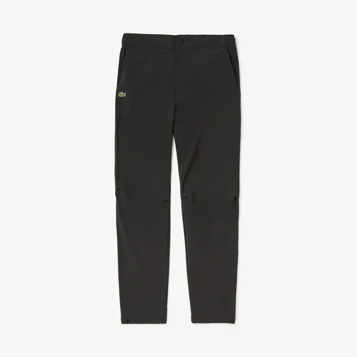 SPORT Stretch Track Pants BlackWhite Mens Lacoste Tracksuits Shop Online