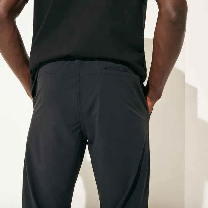 SPORT Stretch Track Pants BlackWhite Mens Lacoste Tracksuits Shop Online
