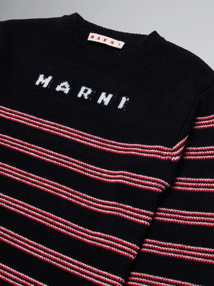 Striped Knitted Dress Kids Marni