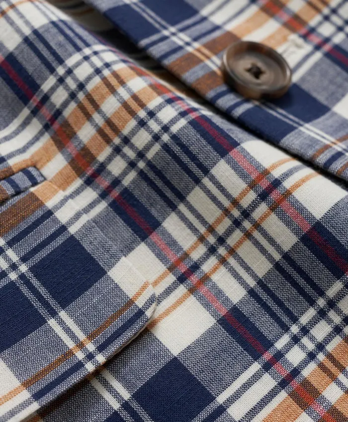 Suits andamp Sport Coats Kids Brooks Brothers Boys Madras Sport Coat Multi