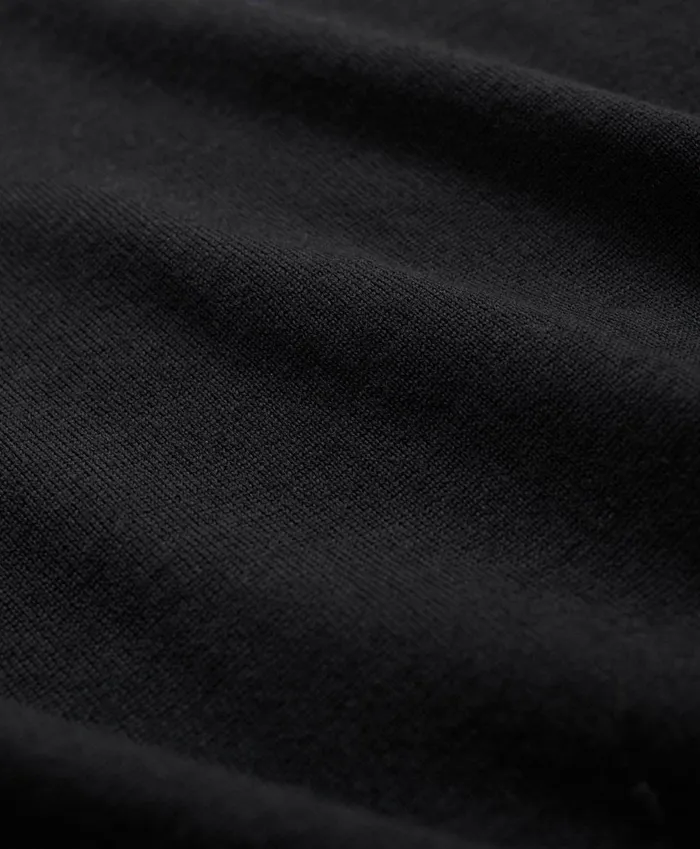 Sweaters Men Brooks Brothers Fine Merino Wool HalfZip Sweater Vest Black