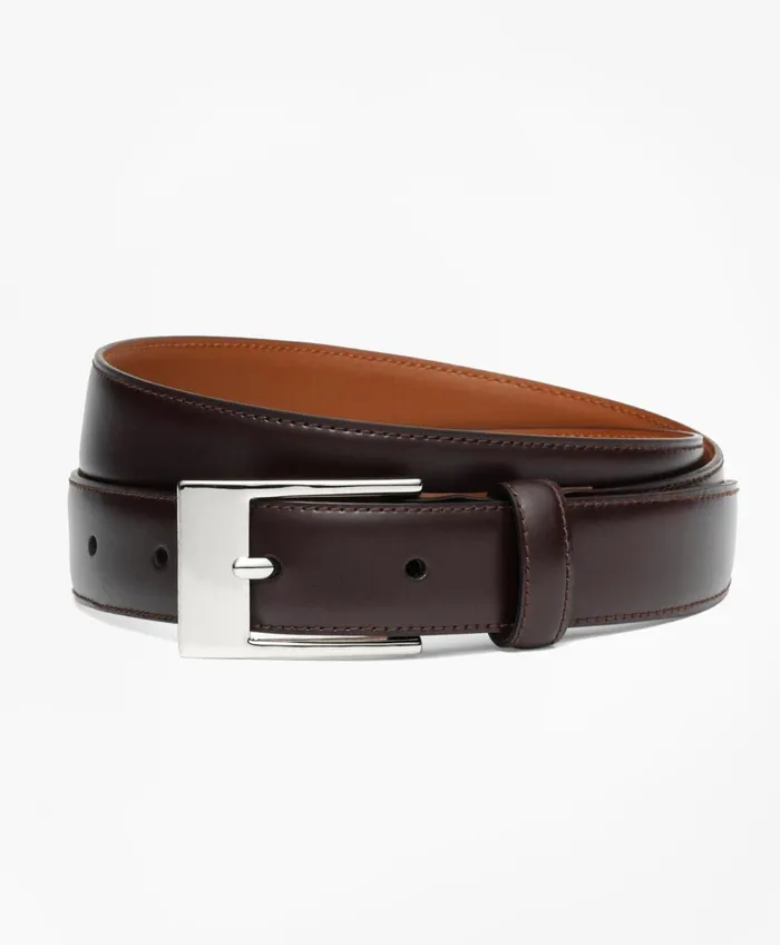 Ties andamp Belts Kids Brooks Brothers Boys Classic Leather Belt Burgundy
