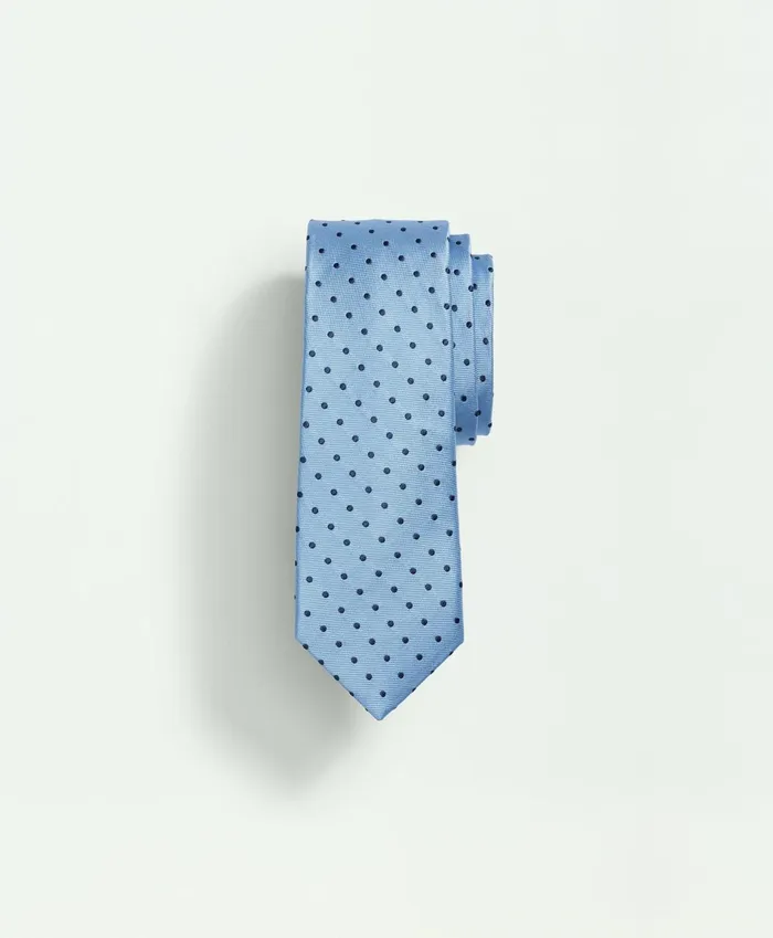 Ties andamp Belts Kids Brooks Brothers Boys Silk Dot Tie Light Blue