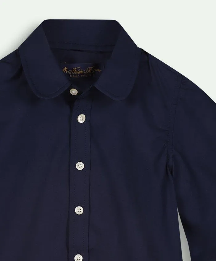 Tops Kids Brooks Brothers Girls Cotton Shirt Navy
