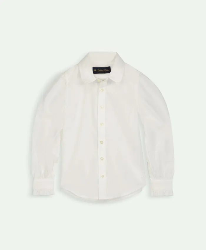 Tops Kids Brooks Brothers Girls Cotton Shirt White