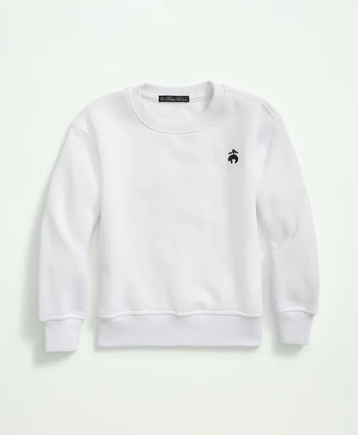 Tops Kids Brooks Brothers Girls Terry Sweatshirt White