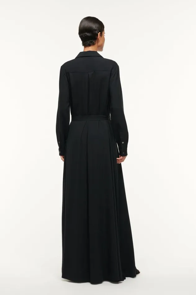 Women Dresses STAUD STAUD ALESSIO DRESS BLACK Women Dresses STAUD STAUD ALESSIO DRESS BLACK