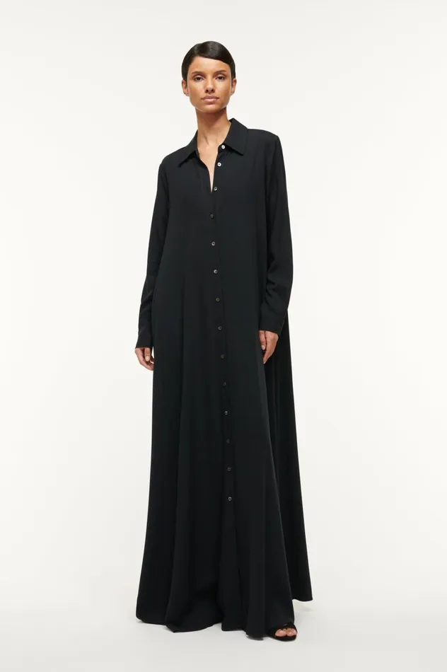 Women Dresses STAUD STAUD ALESSIO DRESS BLACK Women Dresses STAUD STAUD ALESSIO DRESS BLACK