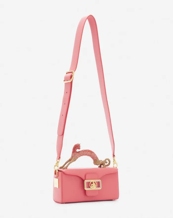 Women Lanvin Mini Bags and Clutches Nano Pencil Cat Bag In Leather And Rhinestones Venusdune Women Lanvin Mini Bags and Clutches Nano Pencil Cat Bag In Leather And Rhinestones Venusdune