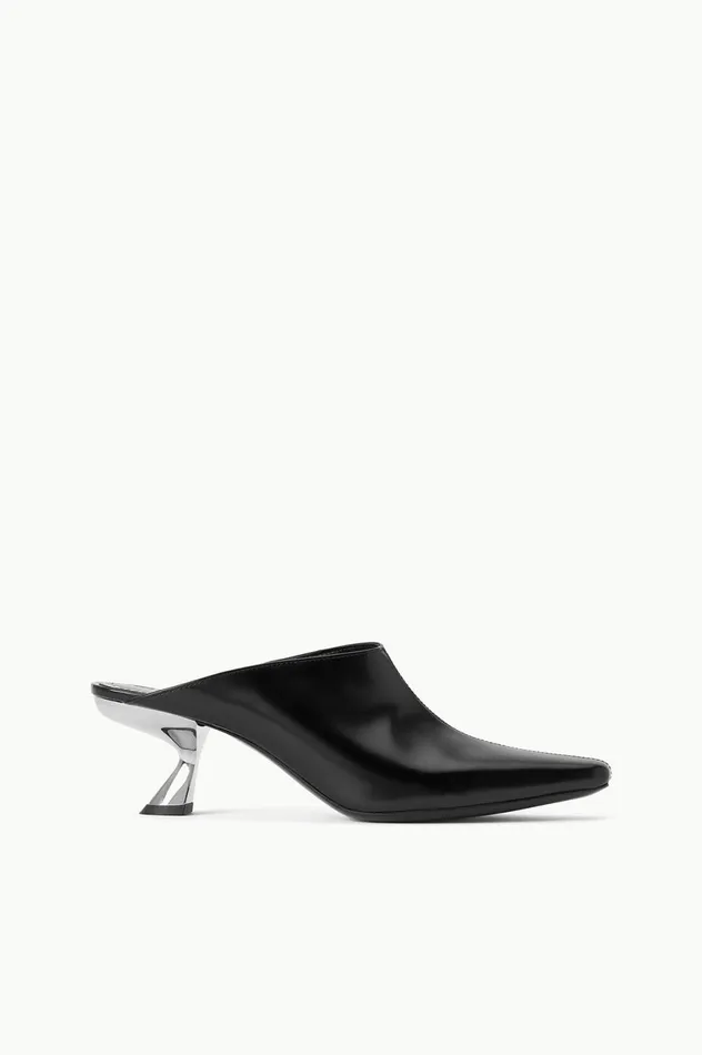 Women Mules and Flats STAUD STAUD JAX MULE BLACK METALS