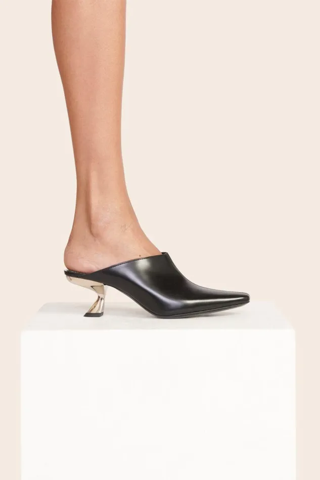 Women Mules and Flats STAUD STAUD JAX MULE BLACK METALS Women Mules and Flats STAUD STAUD JAX MULE BLACK METALS